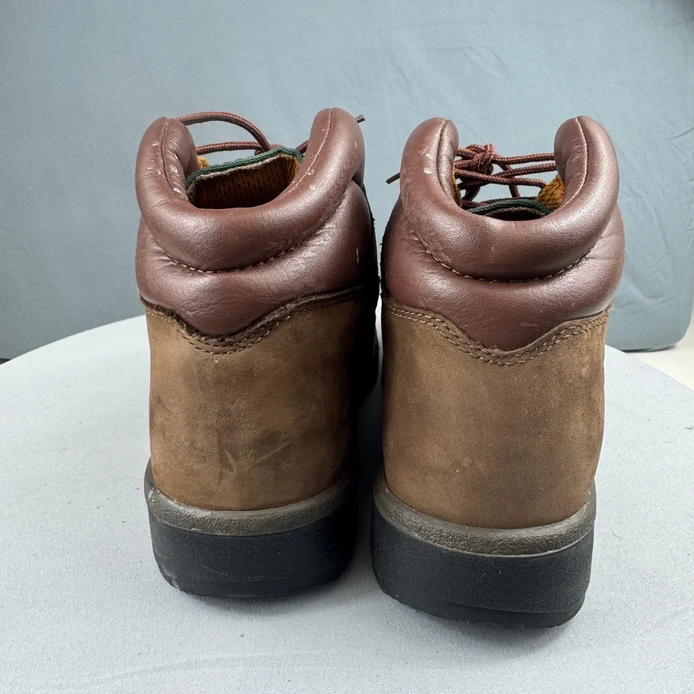 Timberland Field Boot Junior Big Kids Size 5.5 Brown Green Beef Broccoli 16937